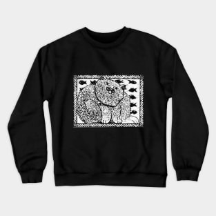 Happy Cat with Fish Crewneck Sweatshirt